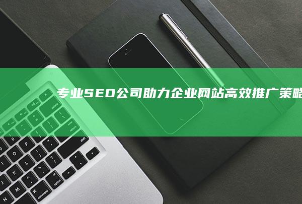 专业SEO公司助力企业网站高效推广策略